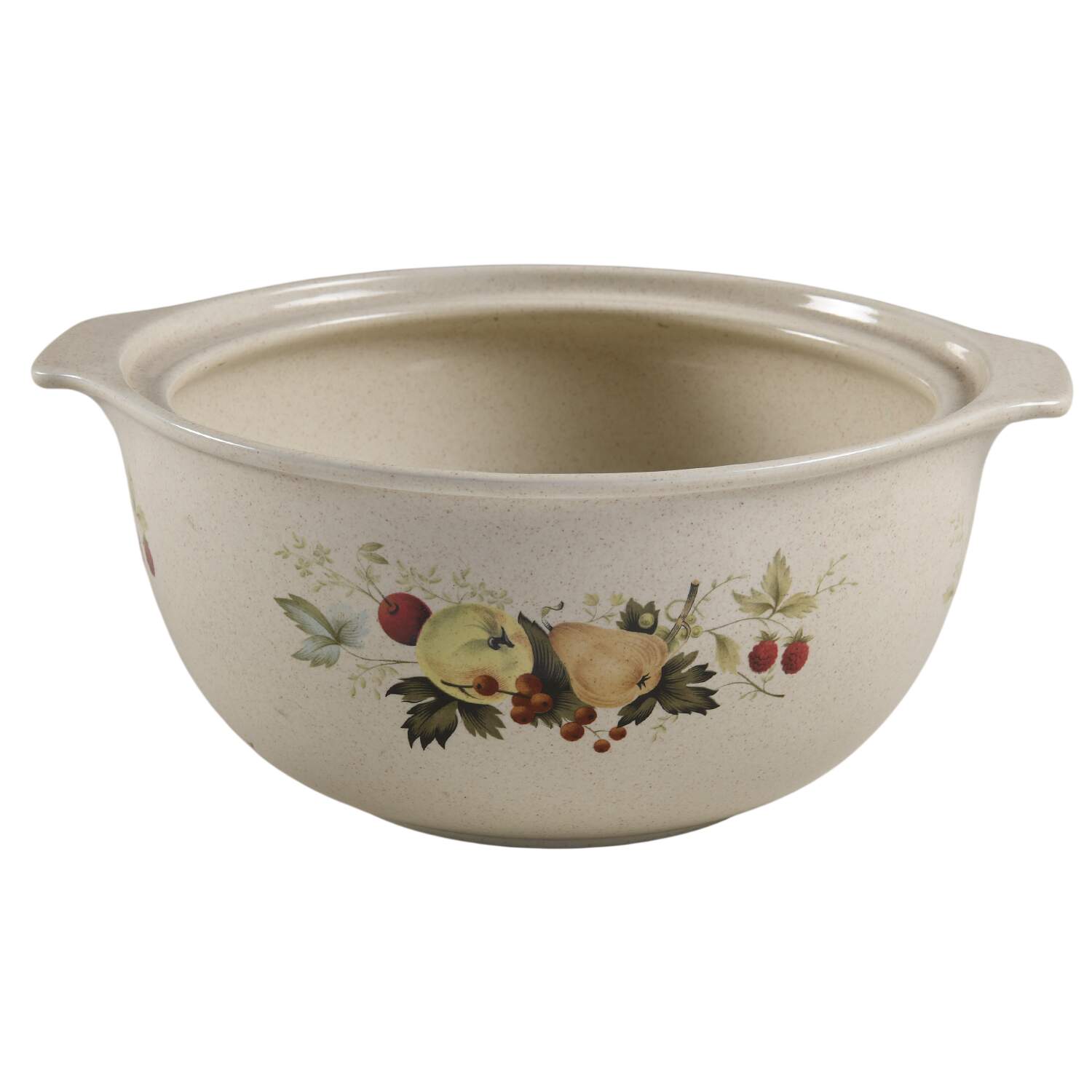 Cornwall (Rim, Double Green Trim) 2 Qt Round Covered Casserole No Lid by Royal Doulton-1