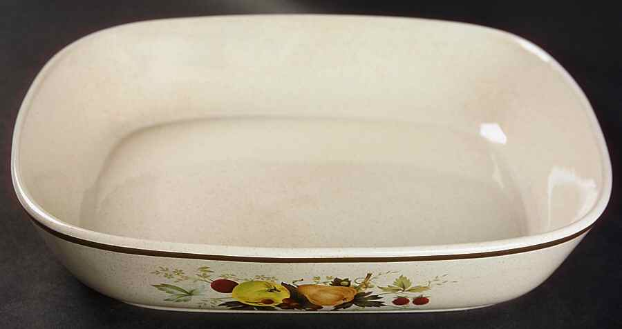 Cornwall (Rim, Double Green Trim) 10" Lasagna by Royal Doulton-1