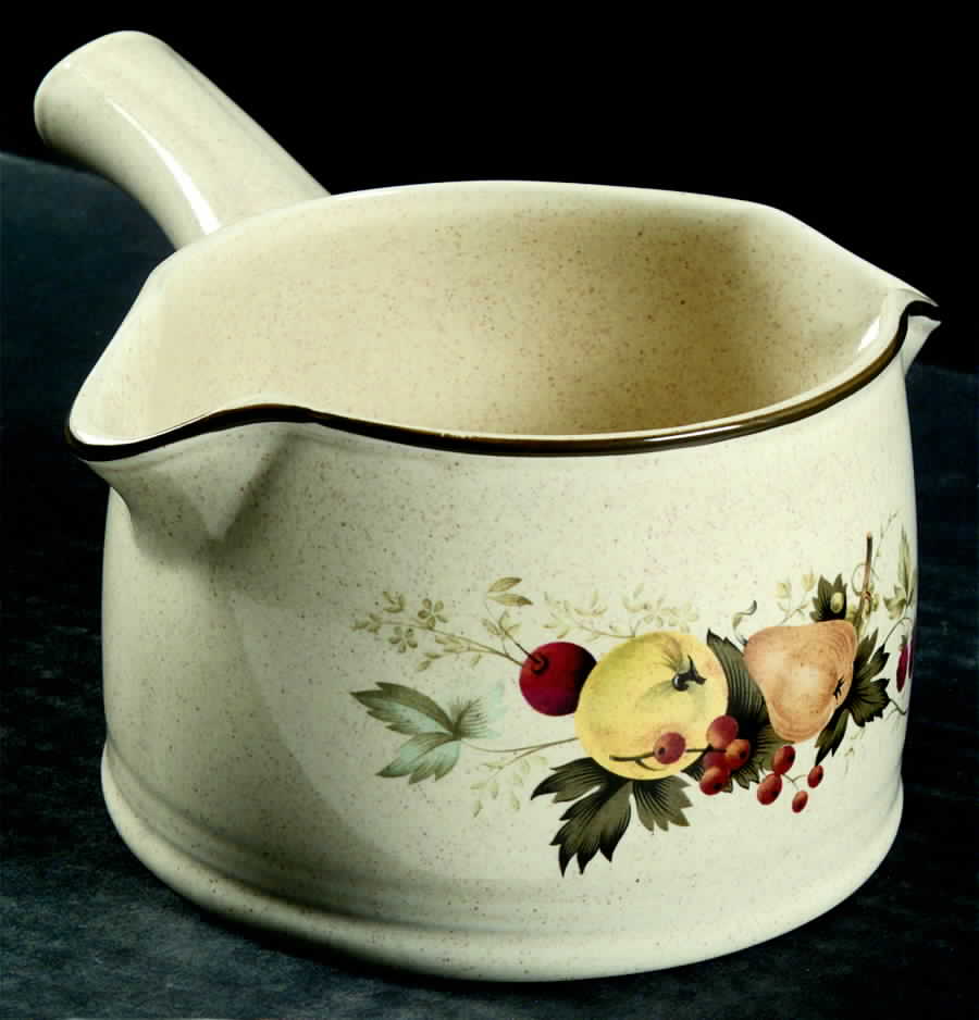 Cornwall (Coupe, Single Line Green Trim) Gravy Boat by Royal Doulton-1
