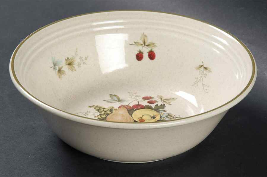 Cornwall (Coupe, Single Line Green Trim) Coupe Cereal Bowl by Royal Doulton-1