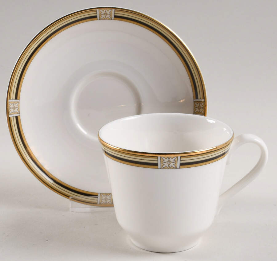 Coronado Flat Cup & Saucer Set by Royal Doulton-1