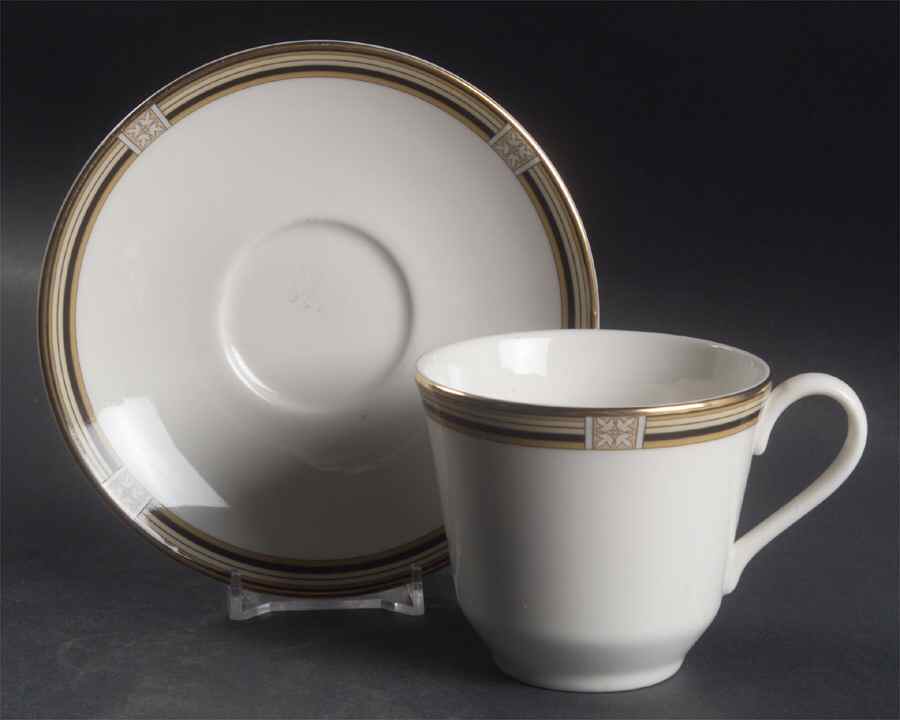 Coronado Flat Cup & Saucer Set by Royal Doulton-1