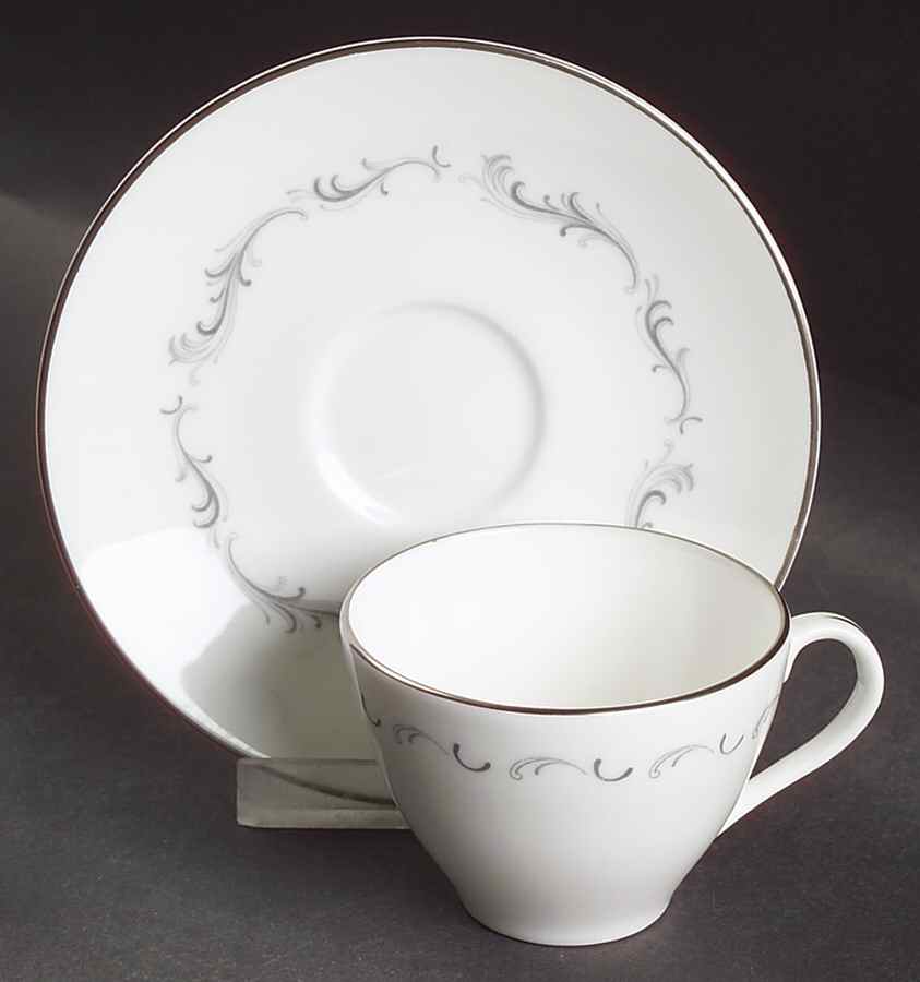 Coronet Flat Demitasse Cup & Saucer Set by Royal Doulton-1