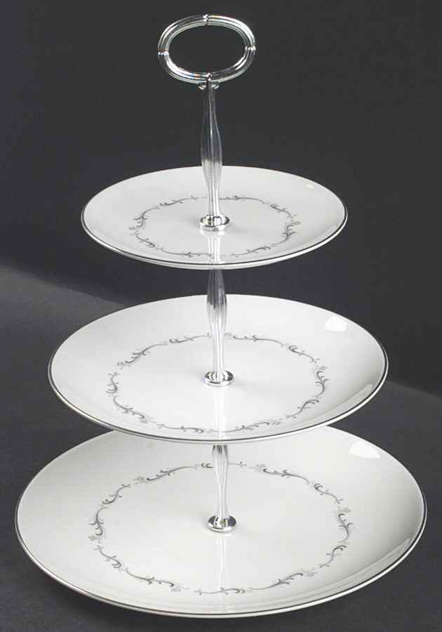 Coronet 13 7/8"-14 1/4" 3-Tiered Serving Tray(DP,SP,BB) HC by Royal Doulton-1