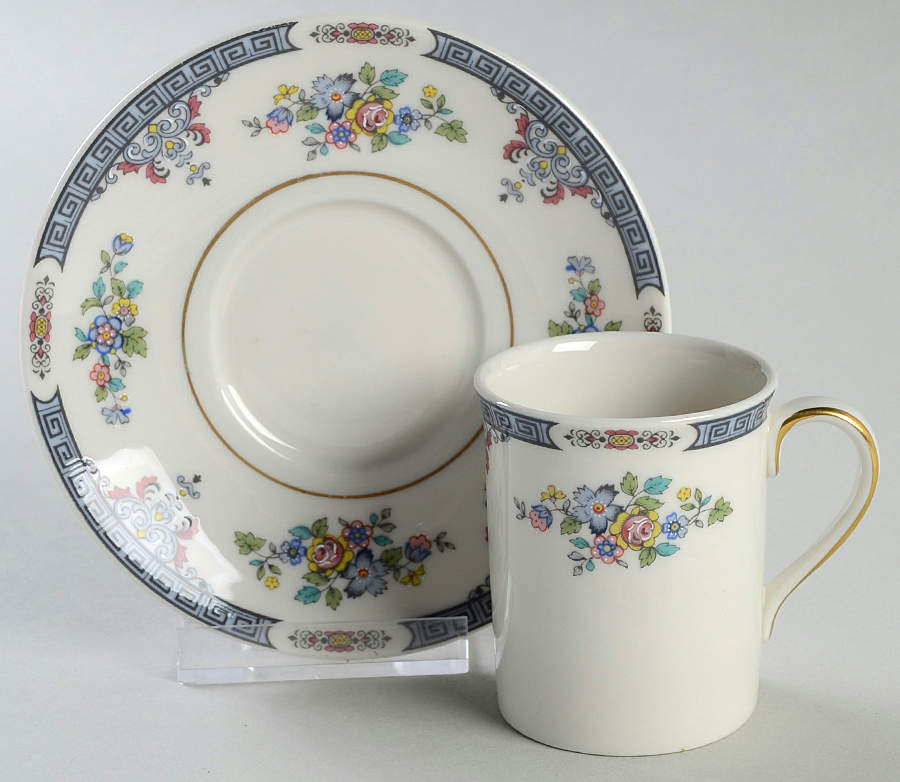 Cotswold Flat Demitasse Cup & Saucer Set by Royal Doulton-1
