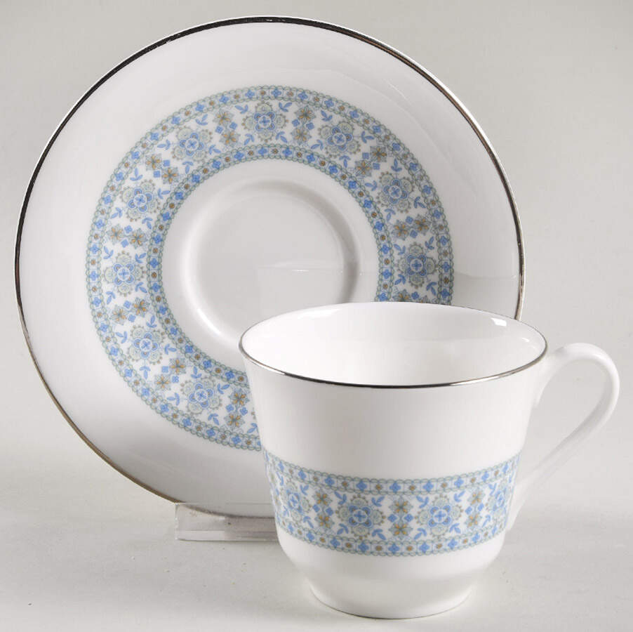Counterpoint Flat Cup & Saucer Set by Royal Doulton-1