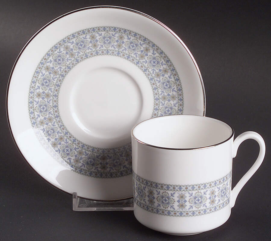 Counterpoint Flat Demitasse Cup & Saucer Set by Royal Doulton-1