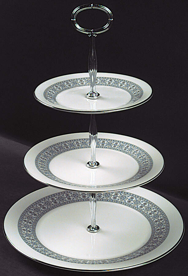 Counterpoint 13 7/8"-14 1/4" 3-Tiered Serving Tray(DP,SP,BB) HC by Royal Doulton-1