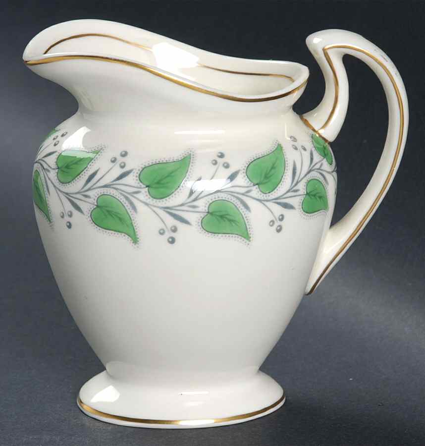 Coventry Green (Green Leaves) Creamer by Royal Doulton-1