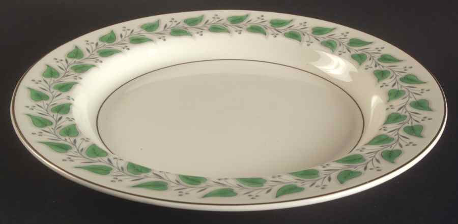 Coventry Green (Green Leaves) Deep Round Platter by Royal Doulton-1