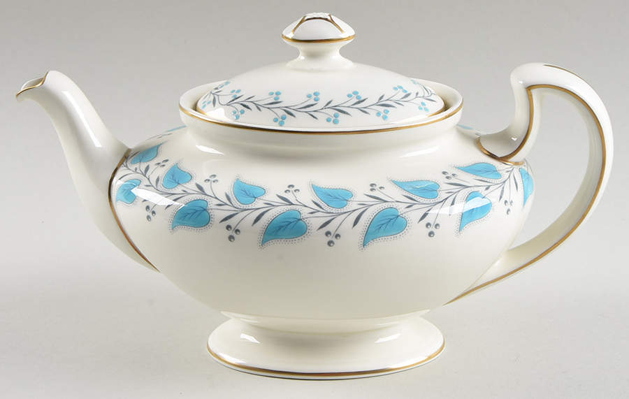 Coventry Blue Turquoise Teapot & Lid by Royal Doulton-1