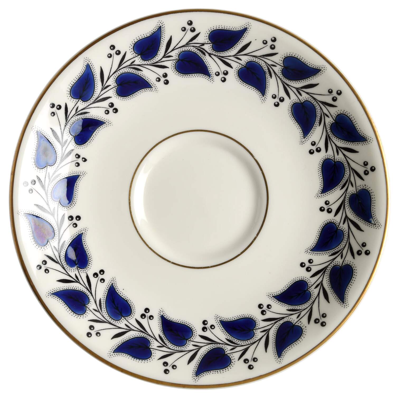 Coventry Navy Blue Saucer by Royal Doulton-1