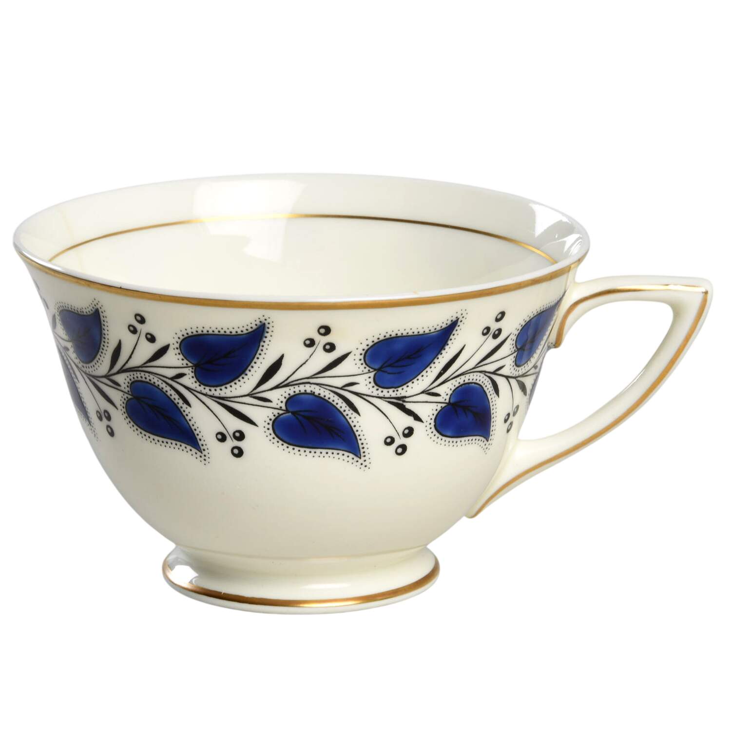 Coventry Navy Blue Footed Cup by Royal Doulton-1