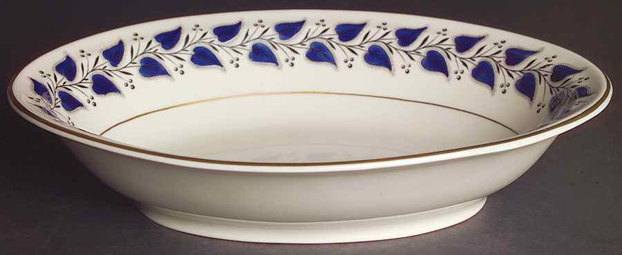 Coventry Navy Blue 10" Oval Vegetable Bowl by Royal Doulton-1