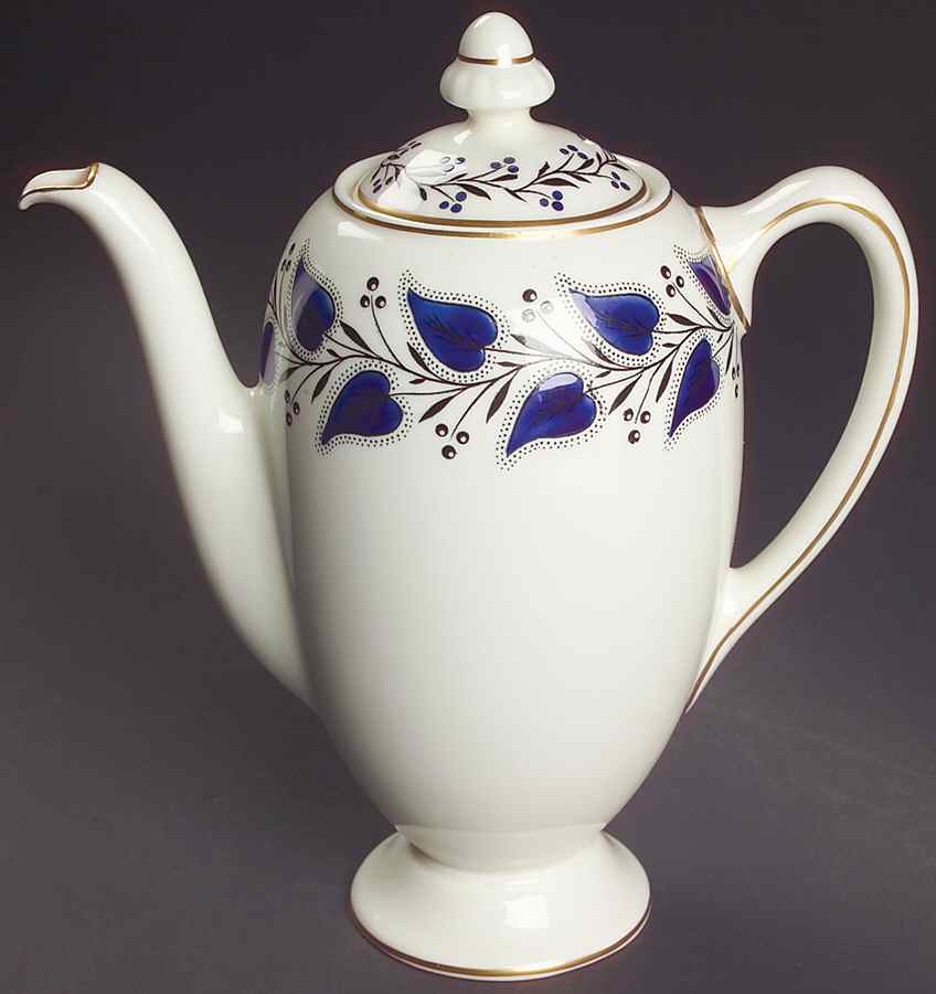 Coventry Navy Blue Coffee Pot & Lid by Royal Doulton-1