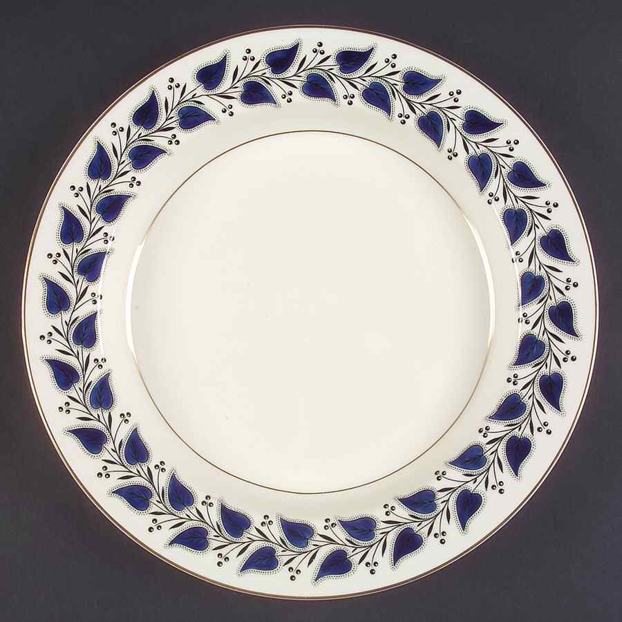 Coventry Navy Blue 12" Chop Plate (Round Platter) by Royal Doulton-1