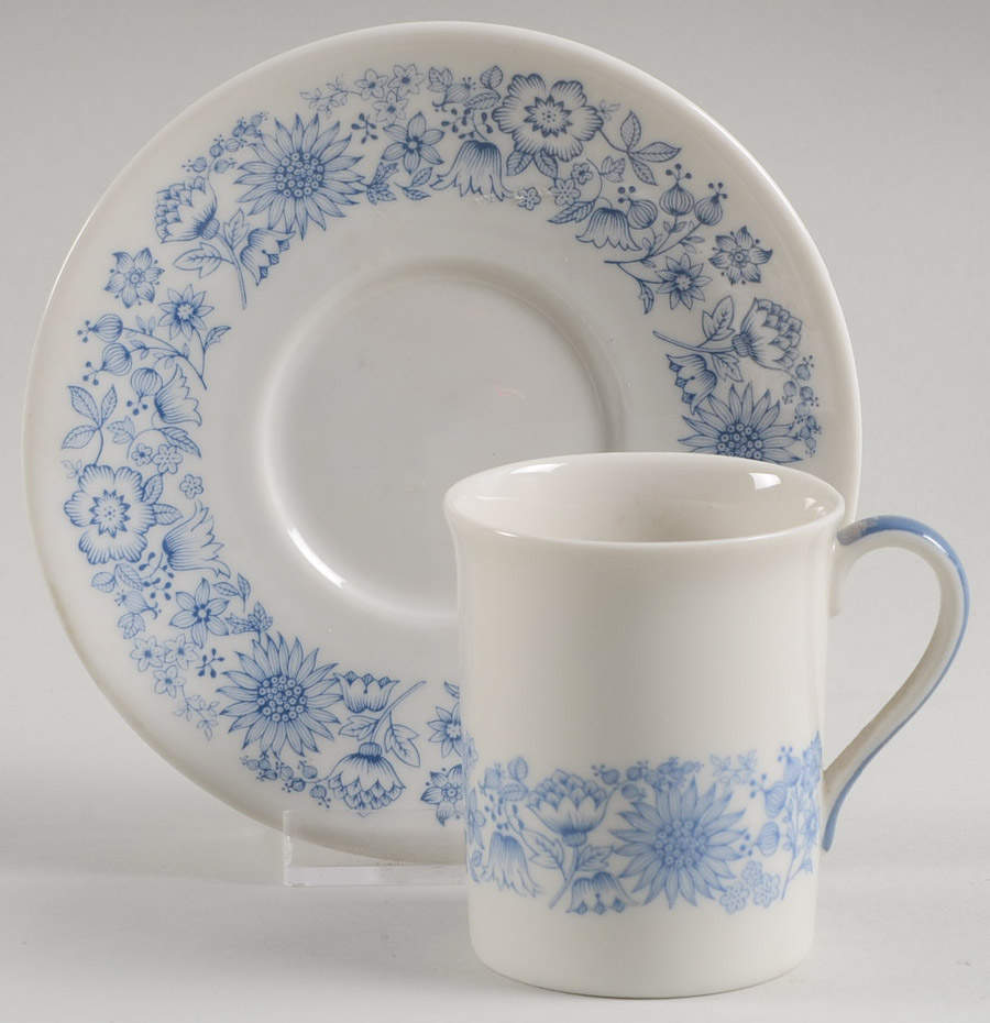 Cranbourne Flat Demitasse Cup & Saucer Set by Royal Doulton-1