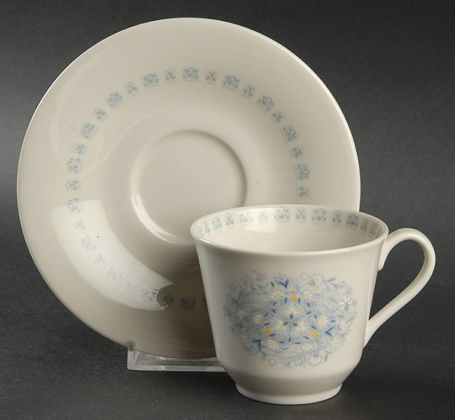 Crawford Flat Cup & Saucer Set by Royal Doulton-1