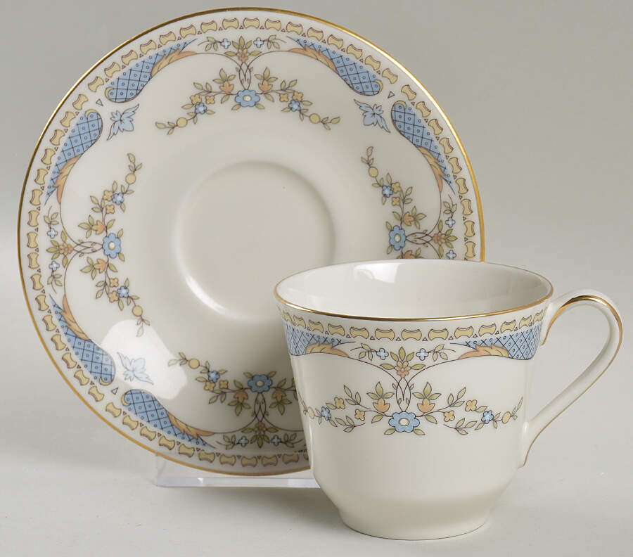 Curzon Flat Cup & Saucer Set by Royal Doulton-1