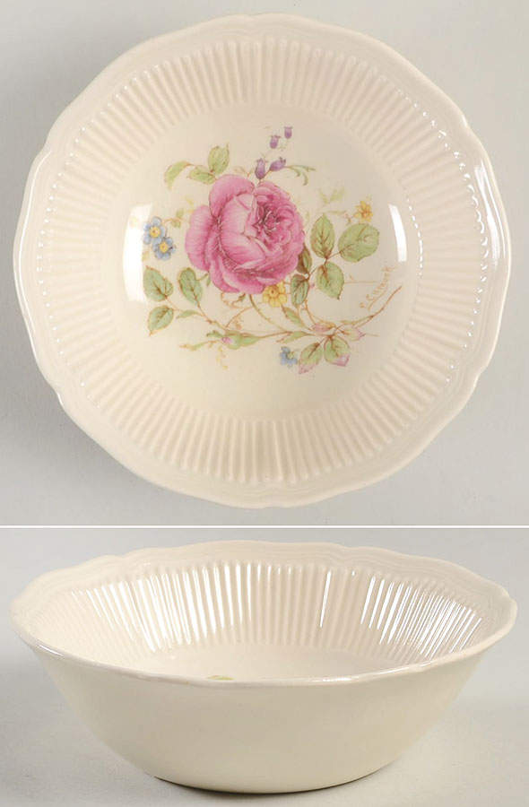 Curnock Rose Coupe Cereal Bowl by Royal Doulton-1