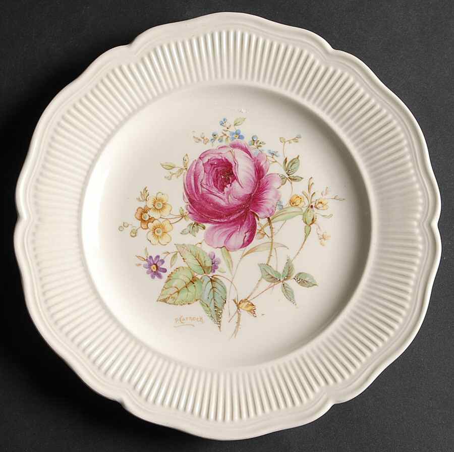 Curnock Rose Dessert/Pie Plate by Royal Doulton-1
