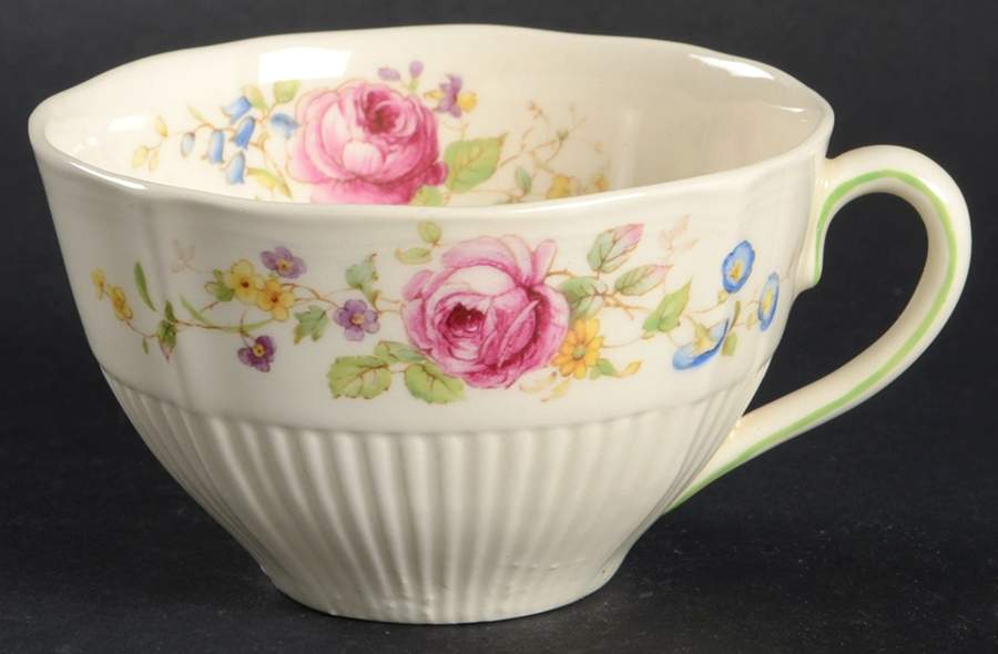 Curnock Rose Flat Cup by Royal Doulton-1