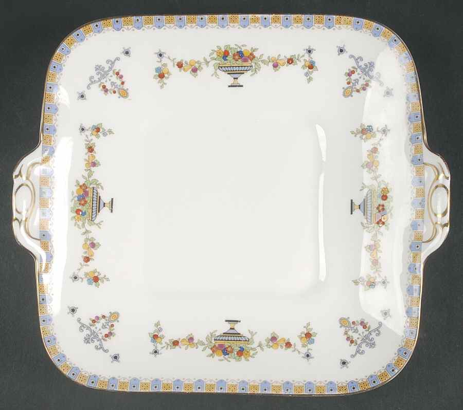 Curzon Square Handled Cake Plate by Royal Doulton-1