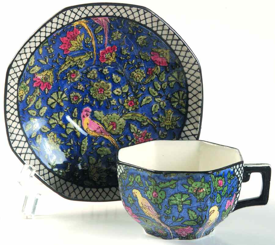 Persian C Flat Cup & Saucer Set by Royal Doulton-1
