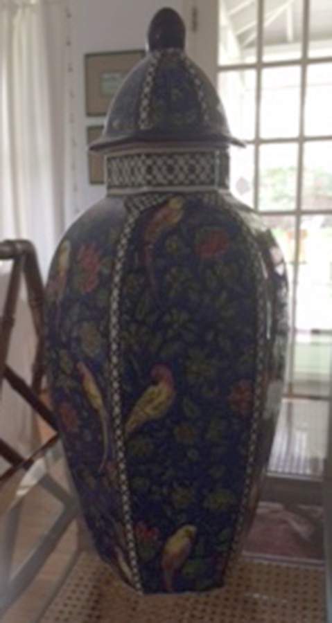 Persian C Covered Vase by Royal Doulton-1