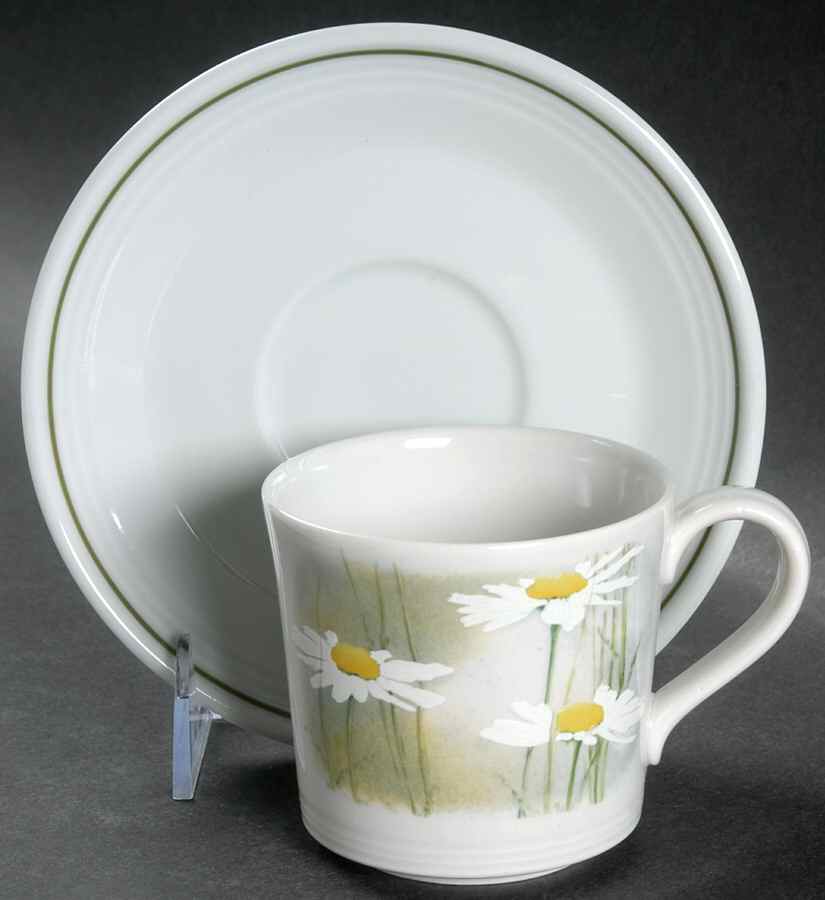 Daisyfield Flat Cup & Saucer Set by Royal Doulton-1