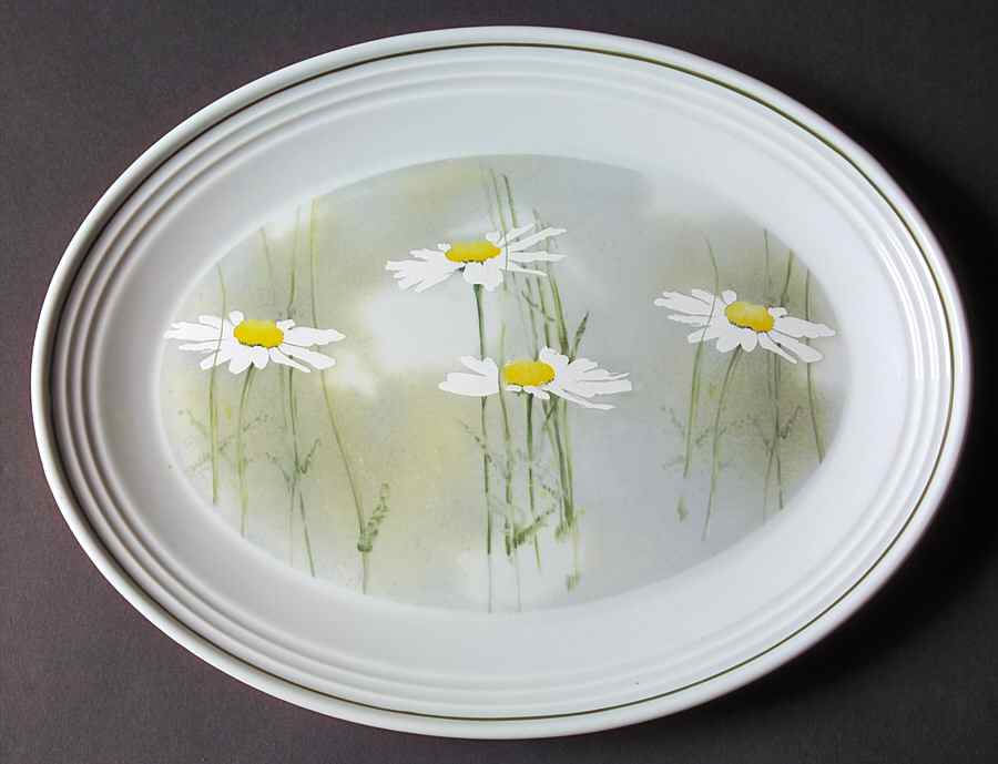 Daisyfield 13" Oval Serving Platter by Royal Doulton-1