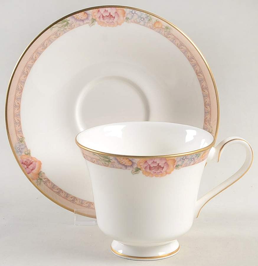 Darjeeling Footed Cup & Saucer Set by Royal Doulton-1