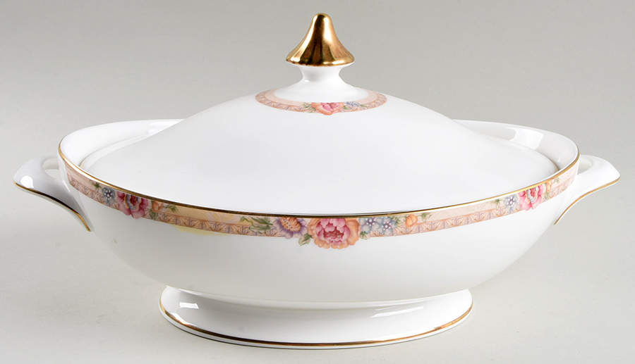 Darjeeling Oval Covered Vegetable by Royal Doulton-1
