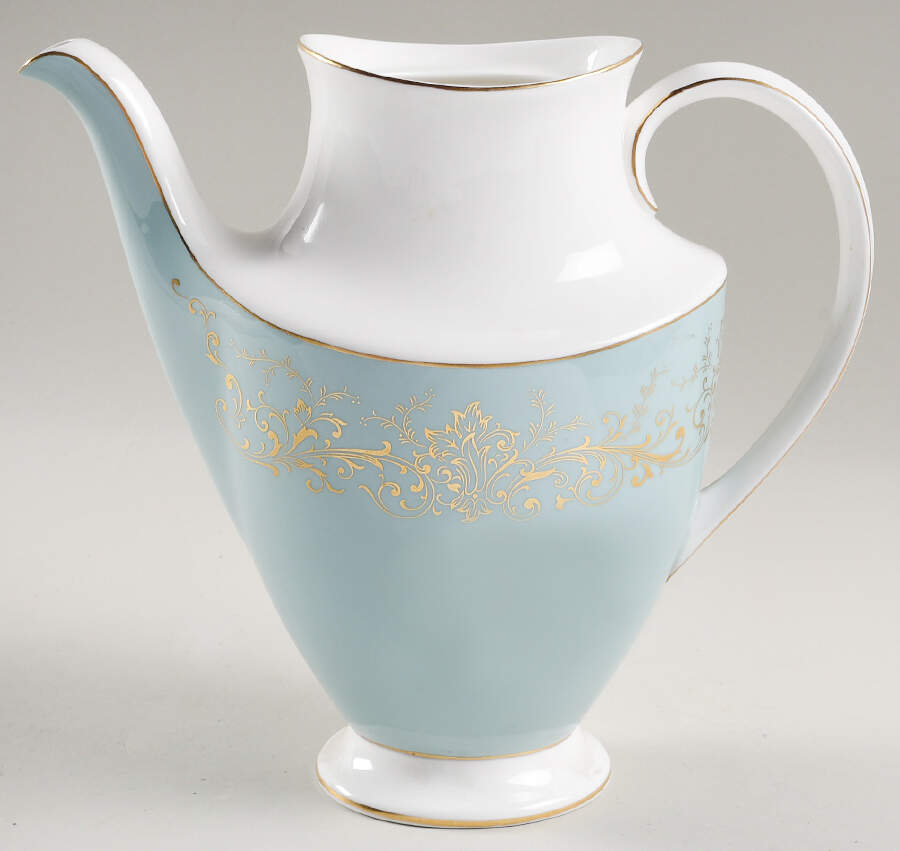 Delamerie Turquoise Coffee Pot No Lid by Royal Doulton-1