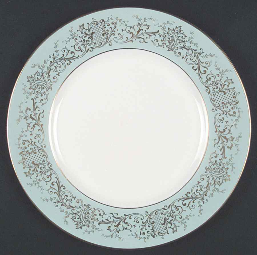 Delamerie Turquoise Dinner Plate by Royal Doulton-1