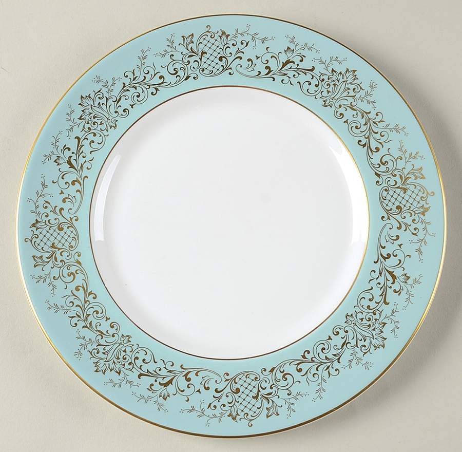 Delamerie Turquoise Salad Plate by Royal Doulton-1