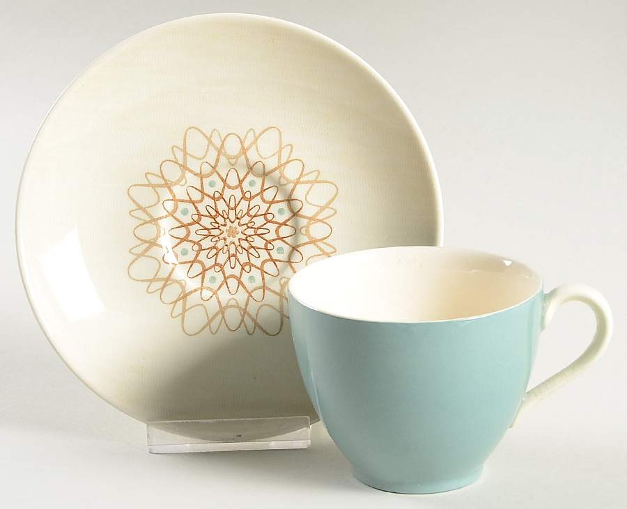 Desert Star Flat Cup & Saucer Set by Royal Doulton-1