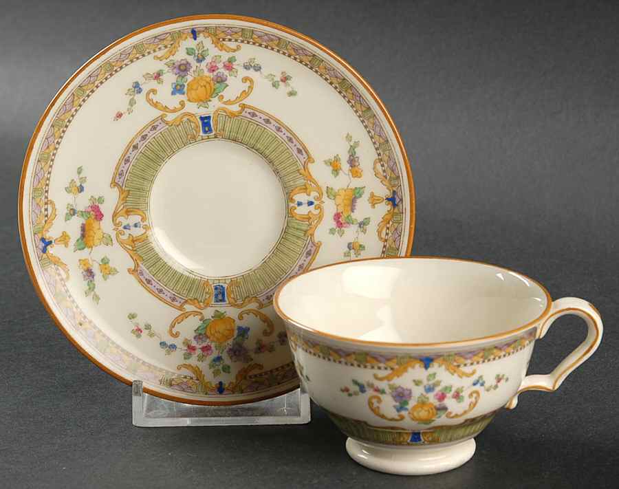 Devonshire Footed Demitasse Cup & Saucer Set by Royal Doulton-1