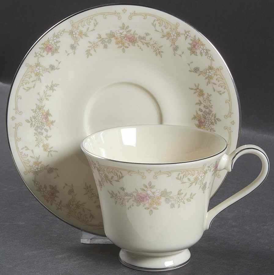 Diana Footed Cup & Saucer Set by Royal Doulton-1