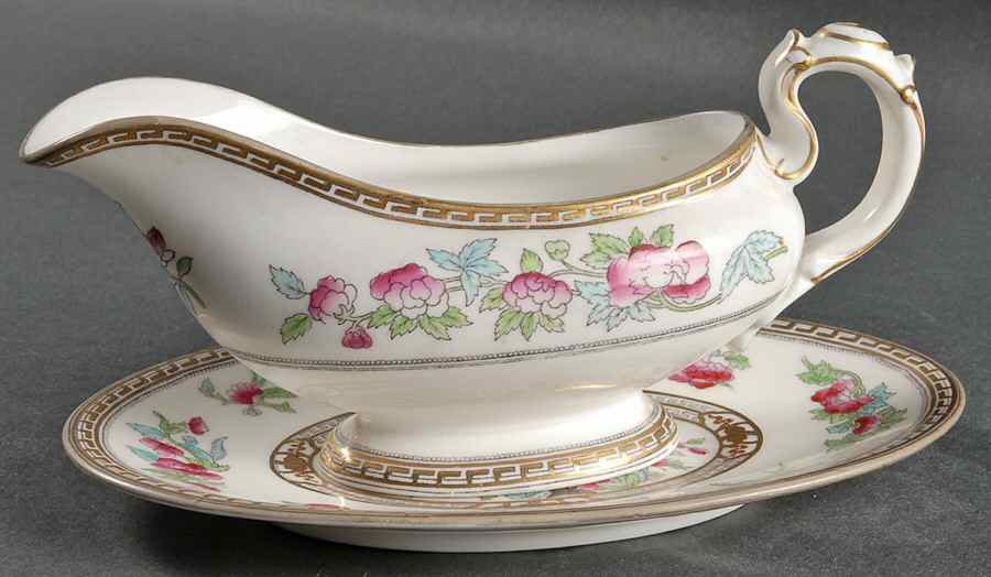 Dresden Gravy Boat & Underplate by Royal Doulton-1
