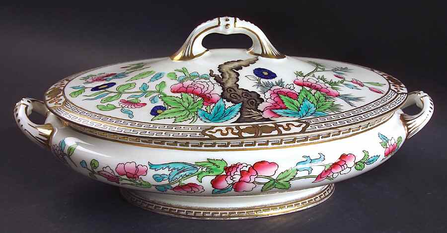 Dresden Oval Covered Vegetable by Royal Doulton-1