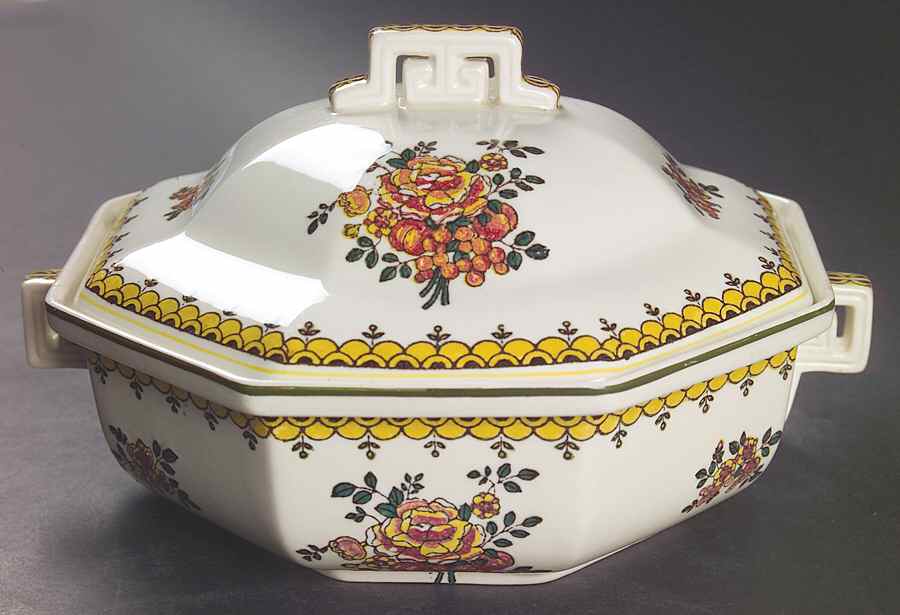 Duesbury Round Covered Vegetable by Royal Doulton-1