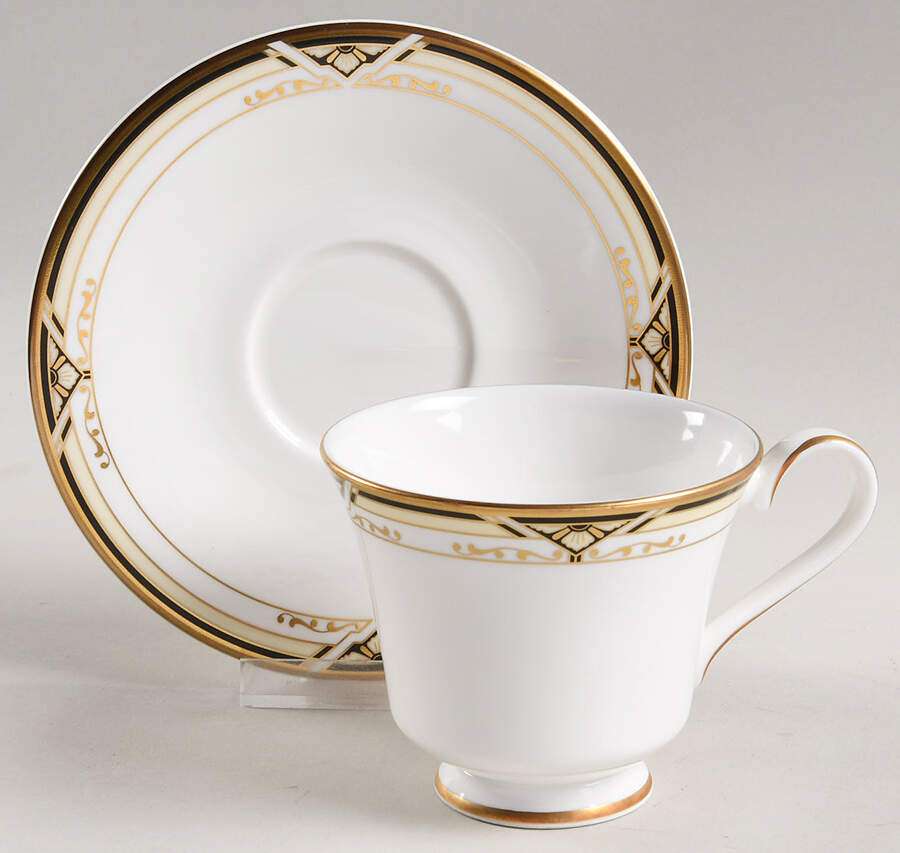 Dumont Footed Cup & Saucer Set by Royal Doulton-1