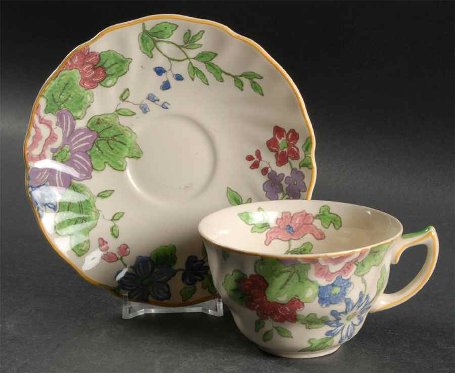 Dunbar Flat Cup & Saucer Set by Royal Doulton-1