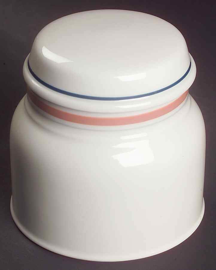 Dusty Rose Line Sugar Bowl & Lid by Royal Doulton-1