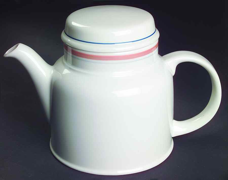 Dusty Rose Line Teapot & Lid by Royal Doulton-1