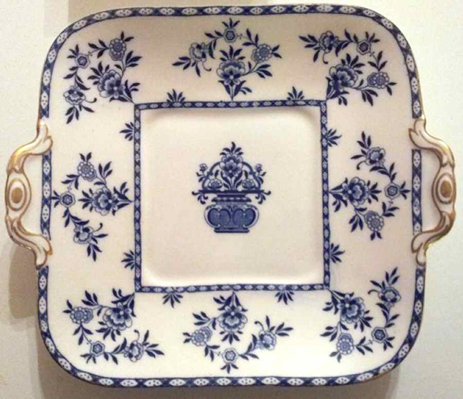 E1430 Square Handled Cake Plate by Royal Doulton-1