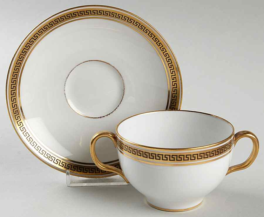 E4572 Flat Bouillon Cup & Saucer by Royal Doulton-1