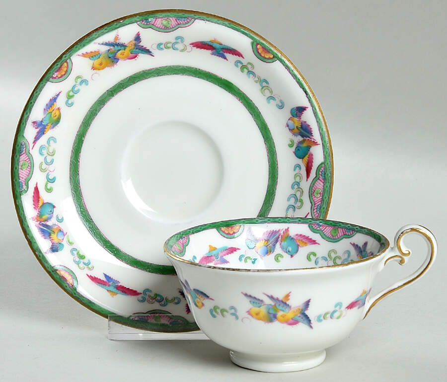 E7212 Footed Cup & Saucer Set by Royal Doulton-1