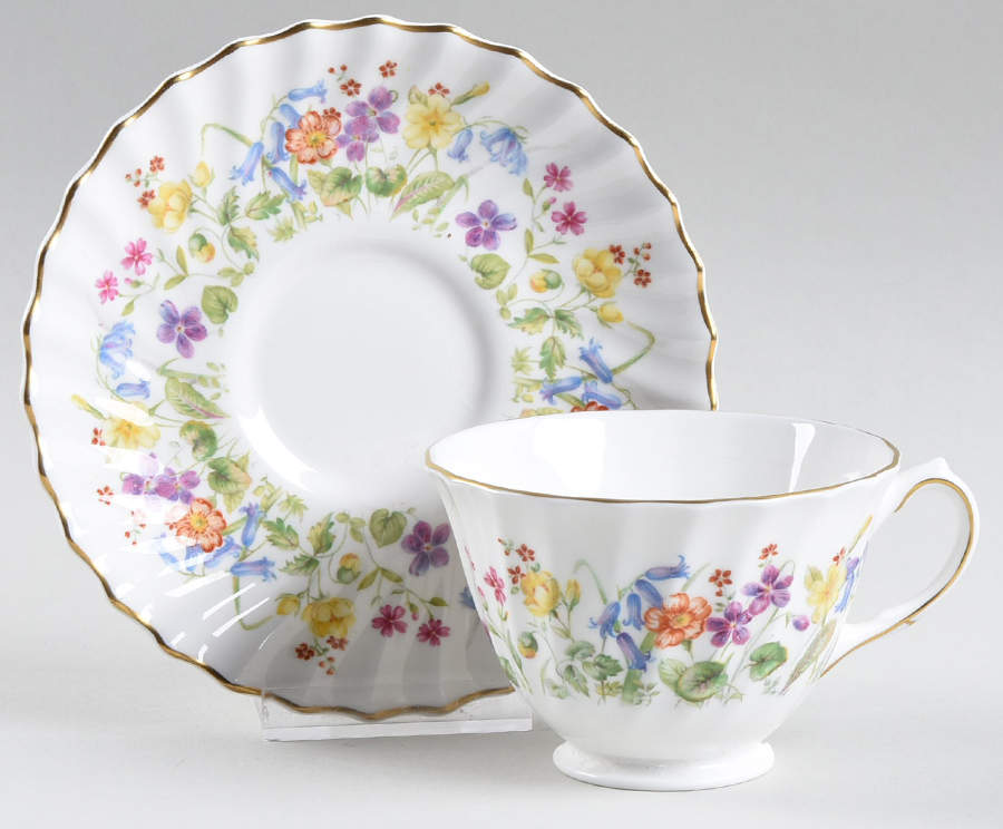Easter Morn Footed Cup & Saucer Set by Royal Doulton-1